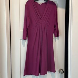 Mod-O-Doc Women's V Neck Empire Seamed Dress